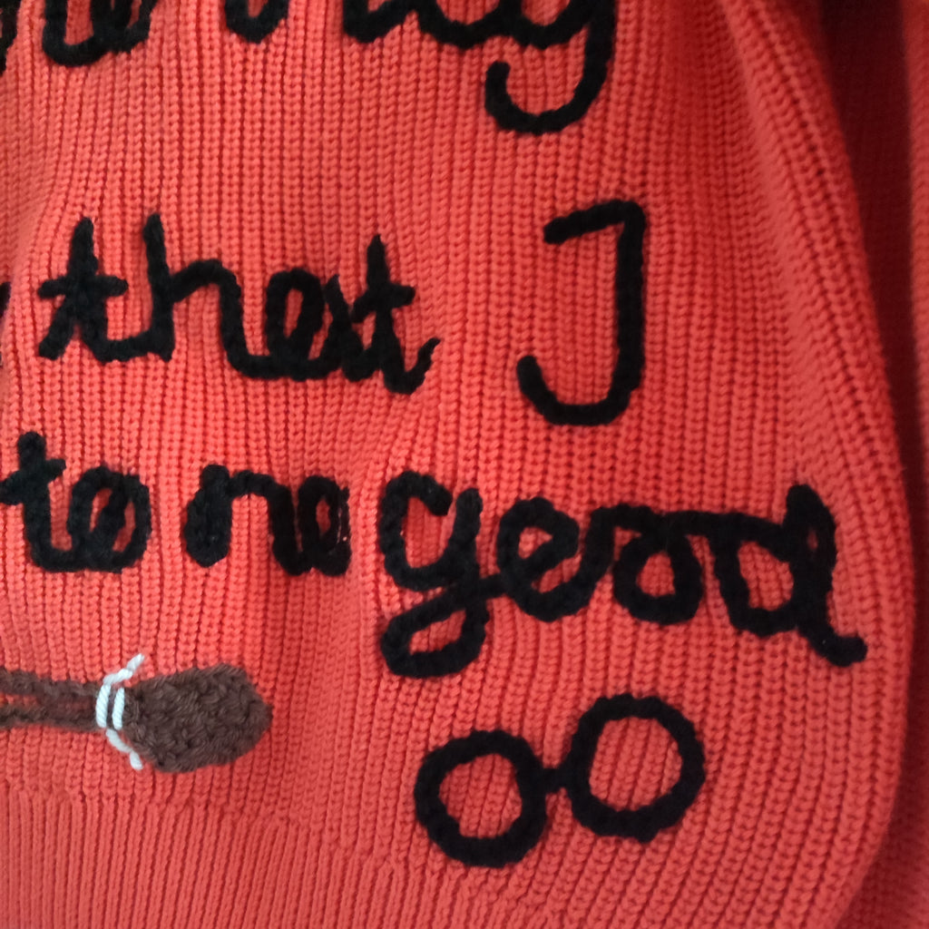 Ready to buy Harry Potter hand embroidered orange jumper 6-8 years