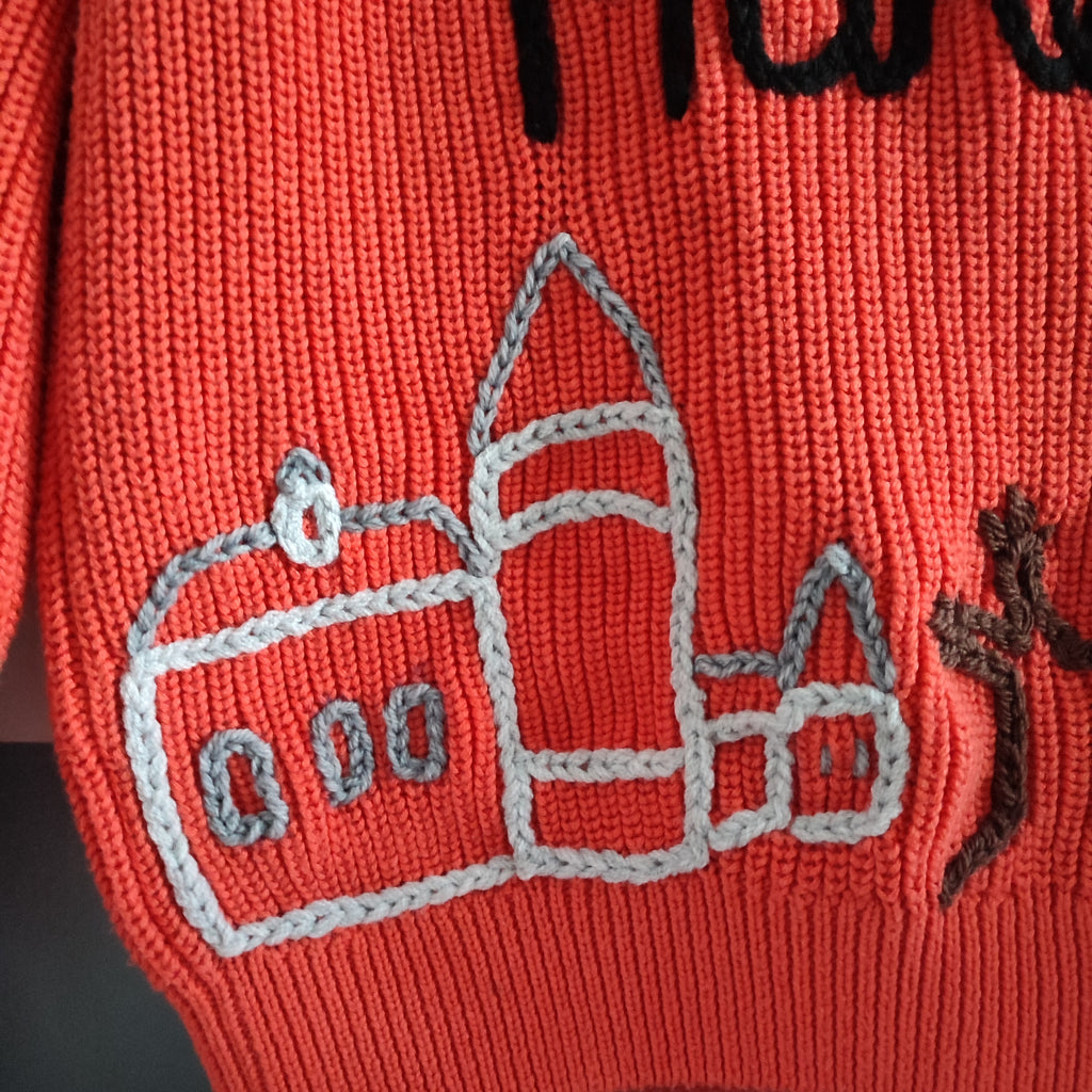 Ready to buy Harry Potter hand embroidered orange jumper 6-8 years