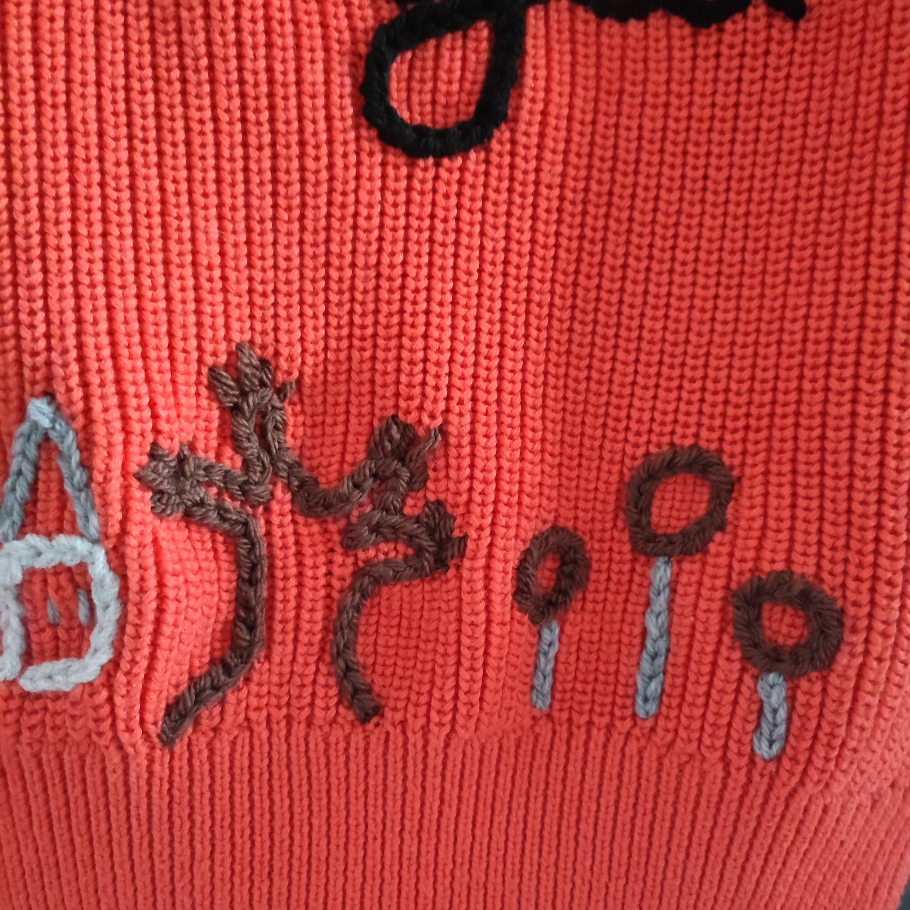 Ready to buy Harry Potter hand embroidered orange jumper 6-8 years