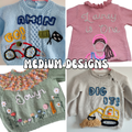 Mystery knit- name + medium design