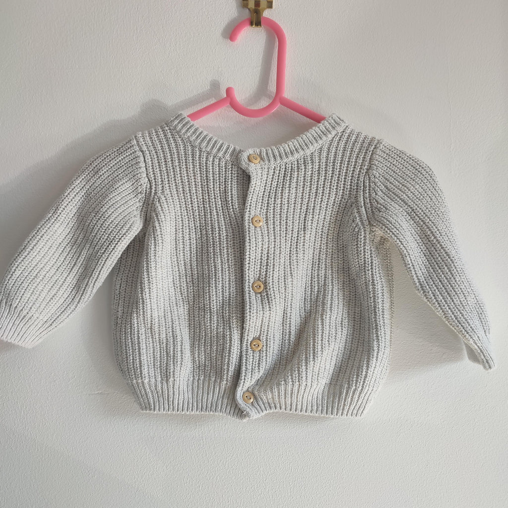Hand embroidered our little miracle rainbow baby cardigan. Size 3-6 months