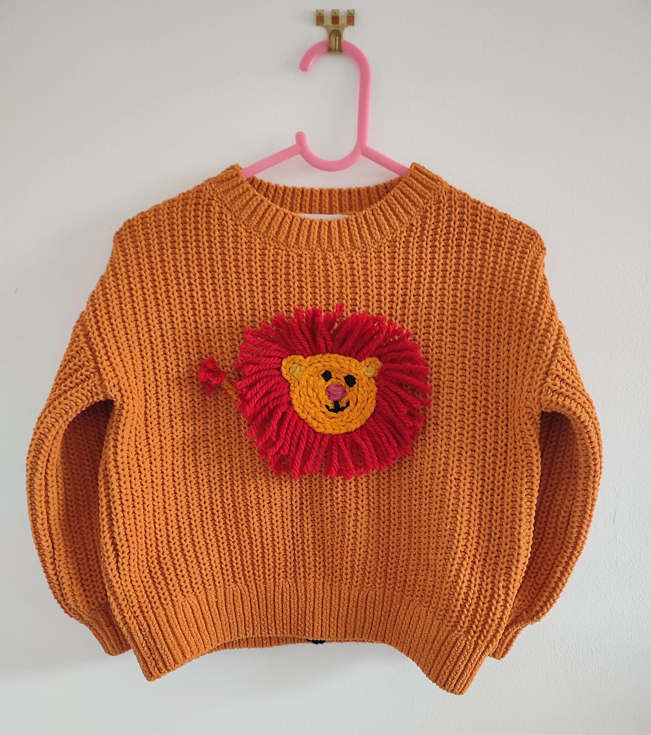 Ready to buy Hand Embroidered Lion King Jumper, Hakuna Matata, Size 2-4 Years