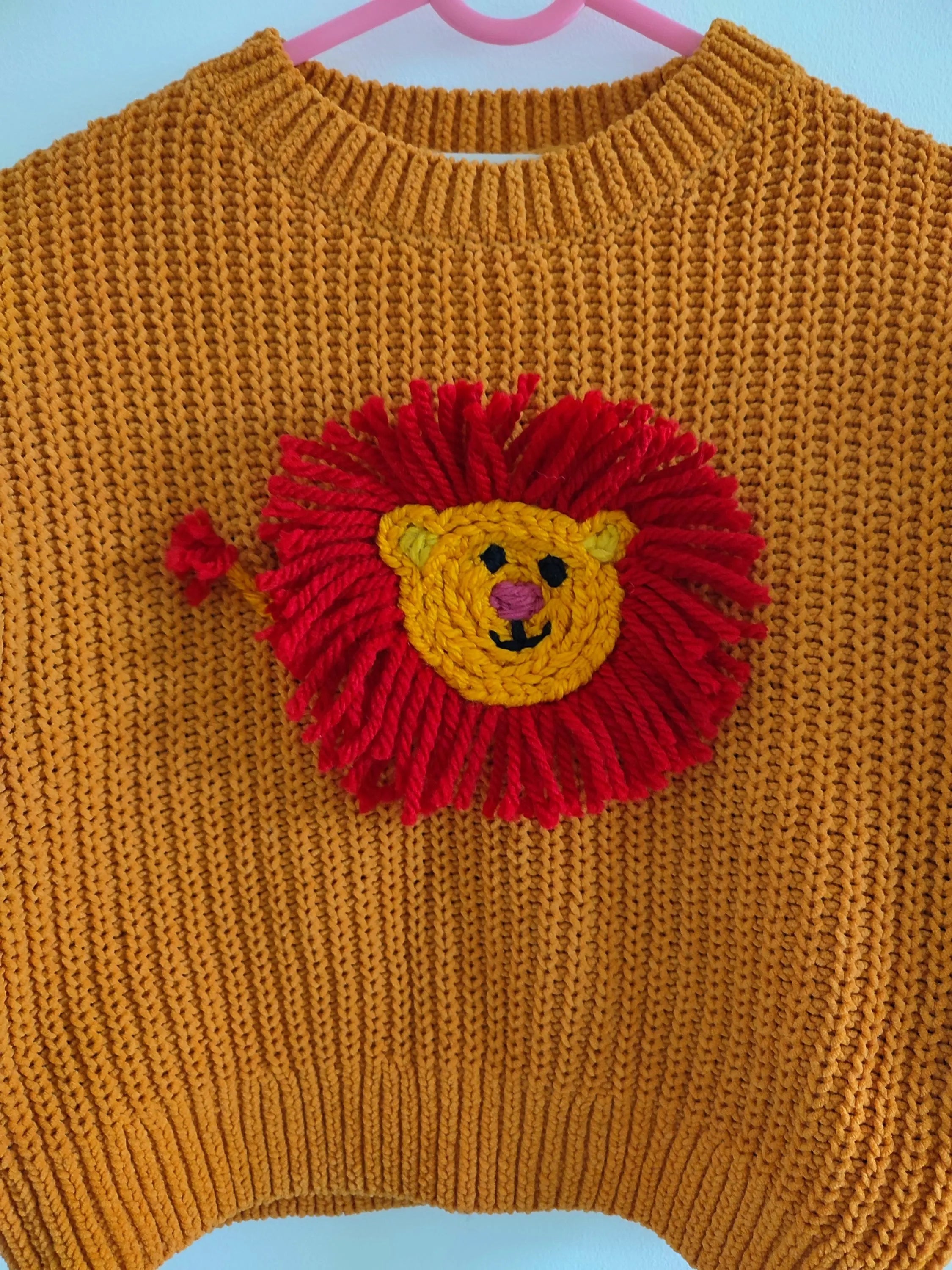 Ready to buy Hand Embroidered Lion King Jumper, Hakuna Matata, Size 2-4 Years