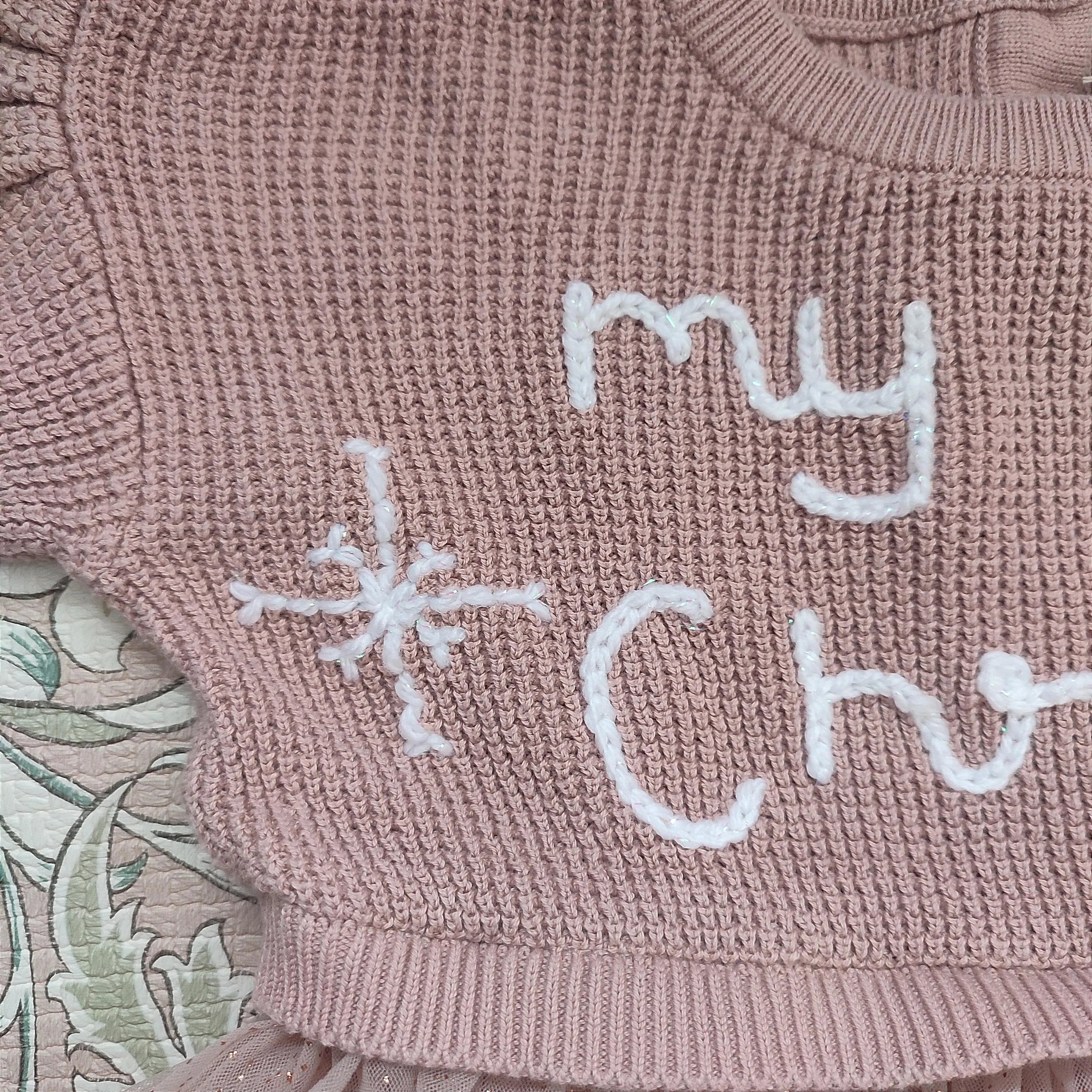Ready to buy Hand Embroidered My First Christmas Dress, Sparkle Snowflake, 6-9 Months