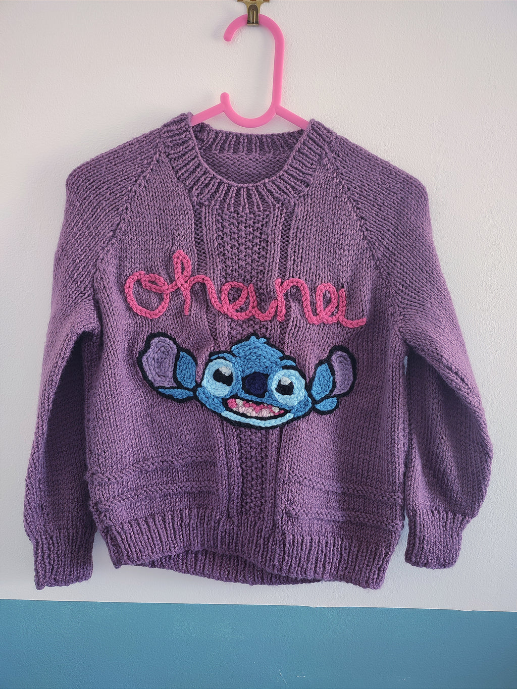 Ready to buy Stitch Ohana hand knitted jumper 3-4 years