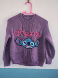 Ready to buy Stitch Ohana hand knitted jumper 3-4 years