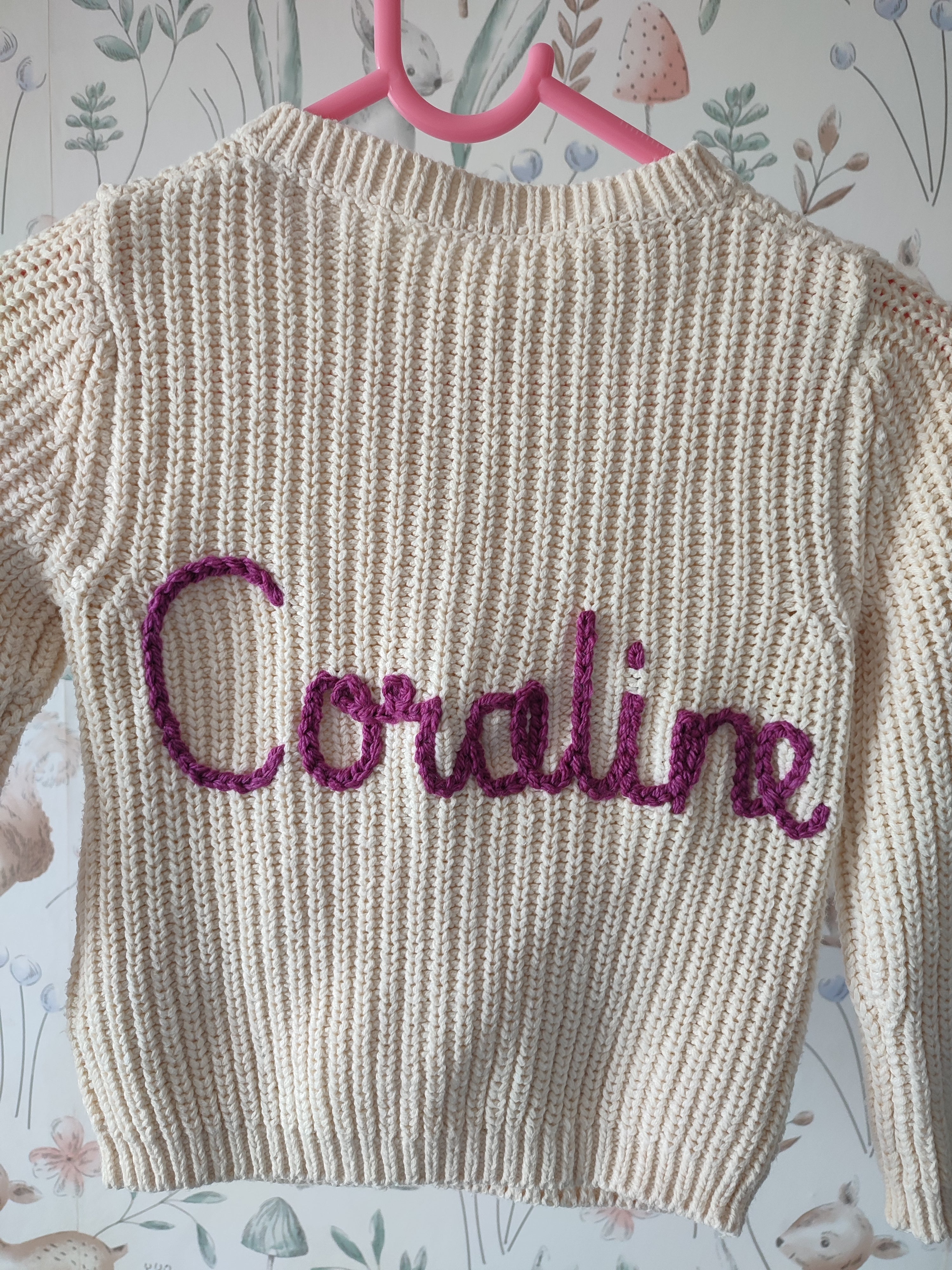 Personalized mystery knit- name only