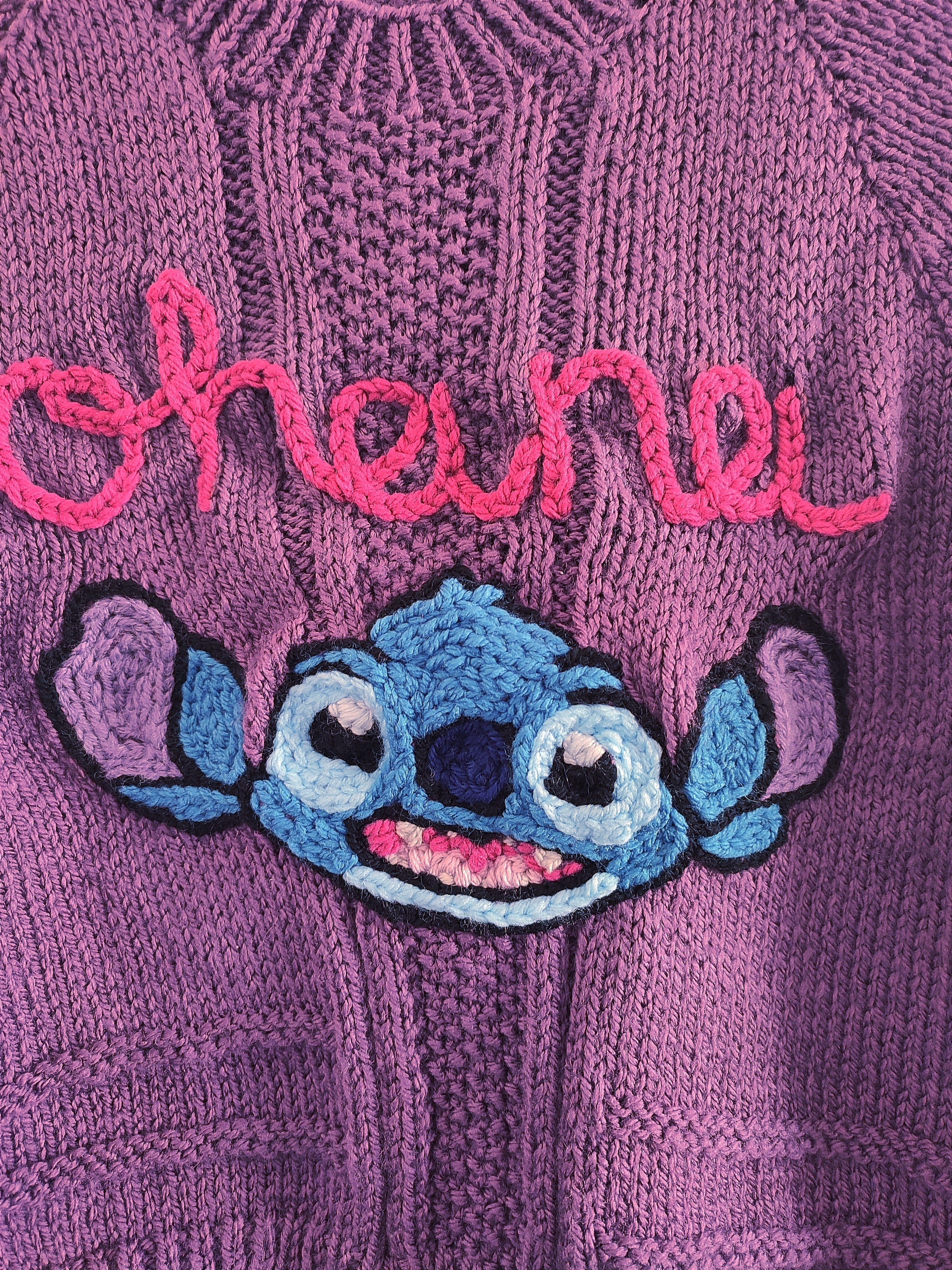 Ready to buy Stitch Ohana hand knitted jumper 3-4 years