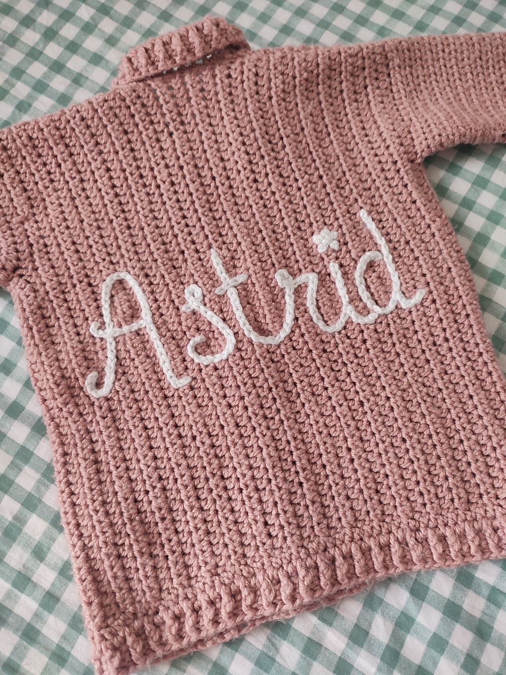 Personalized mystery knit- name only