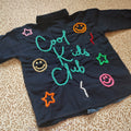 Hand embroidered denim shirt with Cool Kids Club design 2-3 years